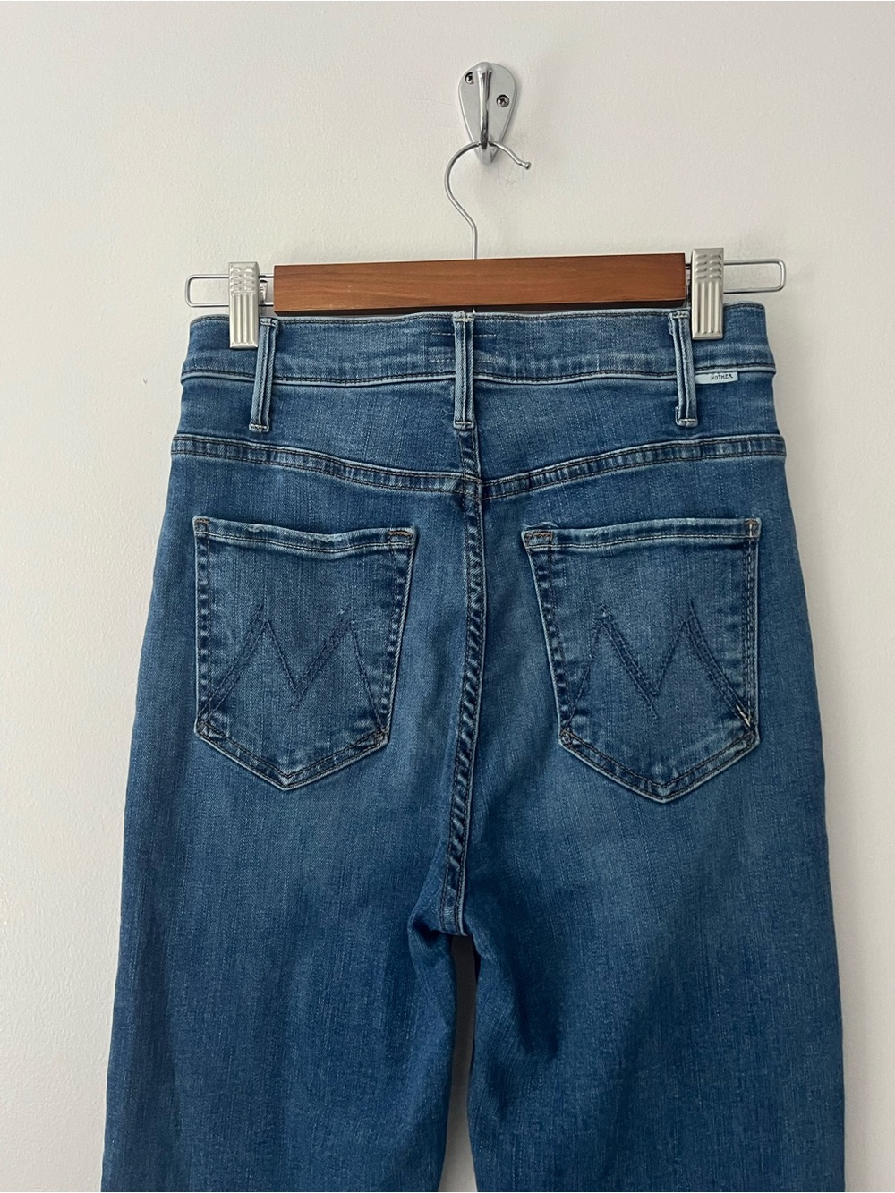 Mother Hustler Ankle Fray Healing Jar Blue Jeans 26 - Picture 8 of 14